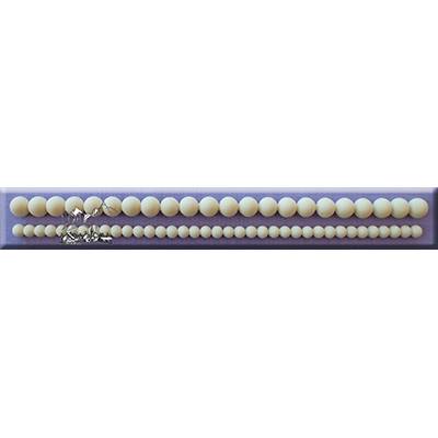 Silikonová formička perlový pás - korálky - Alphabet Moulds