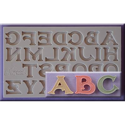 Silikonová forma abeceda Vintage - Alphabet Moulds