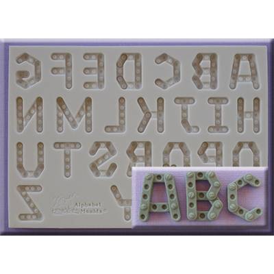 Silikonová formička velká abeceda - stavebnice - Alphabet Moulds