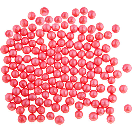 Cukrové perly červené perleťové (50 g) 099461-50 dortis