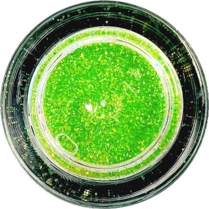 Dekorativní prachová glitterová barva Sugarcity (10 ml) Electric Lime Glitter 5792 dortis