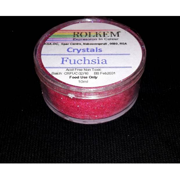 Jedlá prachová glitterová barva Rolkem (10 ml) Fuchsia 6387 dortis
