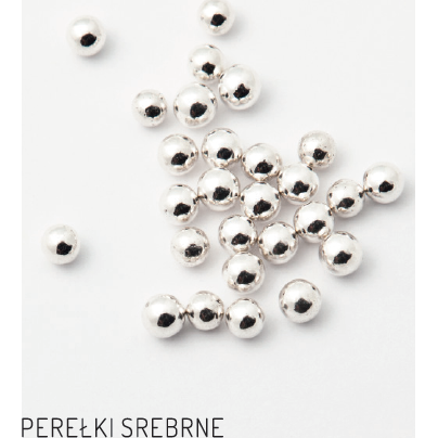 SLEVA 20%! Cukrové perly stříbrné 7 mm (900 g) Trvanlivost do 24.9.2020! 713136 dortis