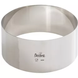Dortový ráfek nerezový kulatý 12x6cm - Decora