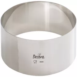Dortový ráfek nerezový kulatý 9x6cm - Decora