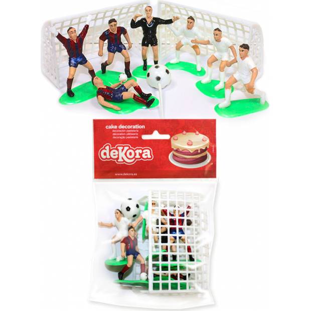 Figurka na dort fotbalisté a branky 7 + 3 kusů - Dekora