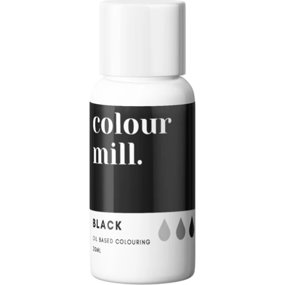 Olejová barva 20ml vysoce koncentrovaná černá - colour mill