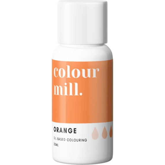 Olejová barva 20ml vysoce koncentrovaná oranžová - colour mill