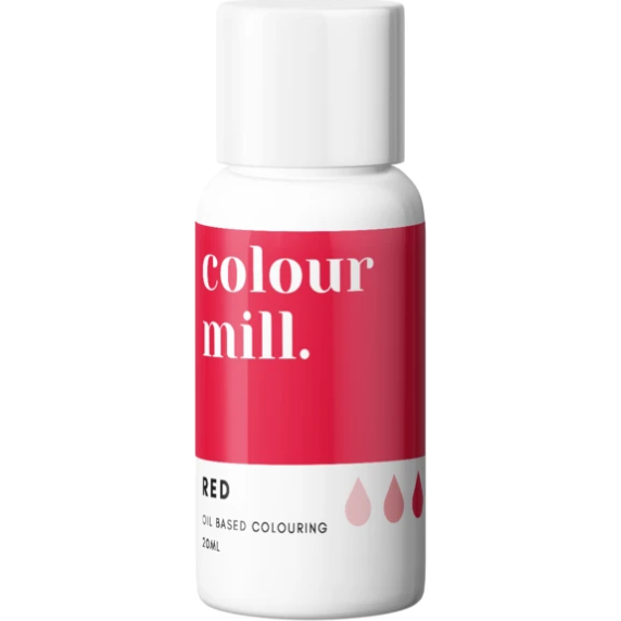 Olejová barva 20ml vysoce koncentrovaná červená - colour mill