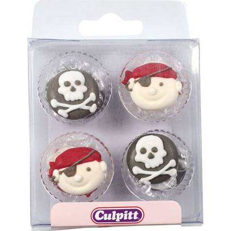 Cukrové zdobení piráti 12ks - Culpitt