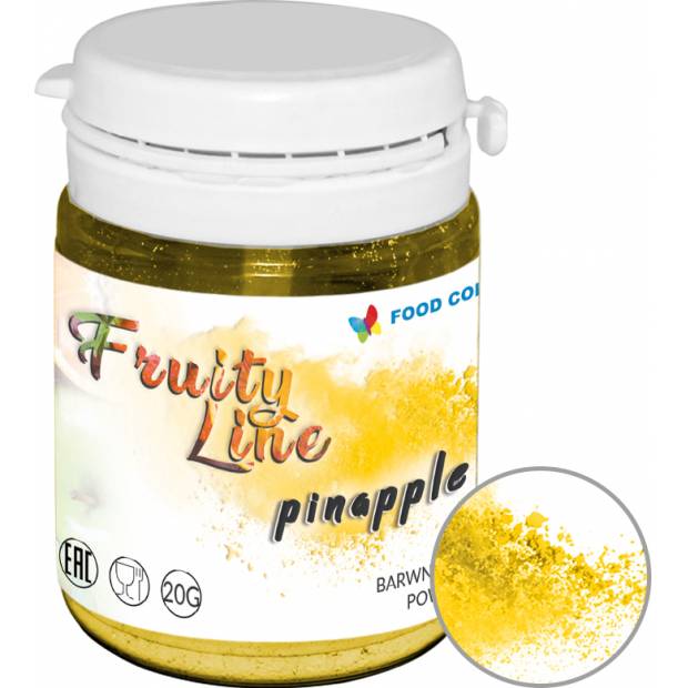 Přírodní prášková barva Food Colours FruityLine (20 g) Pineapple WS-PN-006 dortis