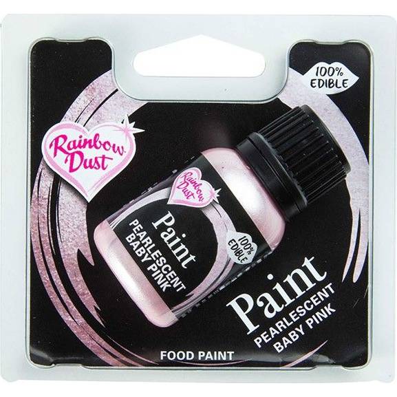 Tekutá metalická barva Pearlescent Baby Pink 25ml - Rainbow Dust