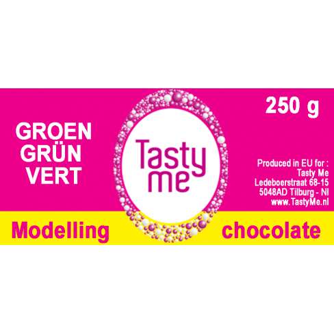Čokoláda na modelování 250g zelená - Tasty Me