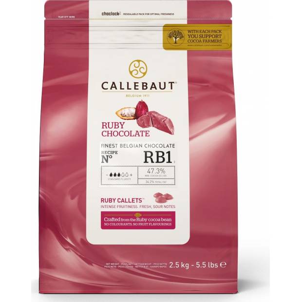 Čokoláda Ruby 2,5kg - Callebaut