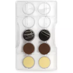 Polykarbonátová forma na čokoládu Dischetti - Decora