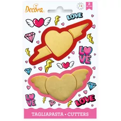 Vykrajovátka srdíčka 2ks - Decora