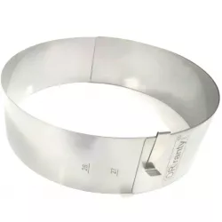 Nastavitelná forma kruhová 26-34 cm (výška 8cm) - DR ranty