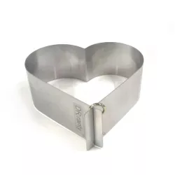 Forma na srdce 24cm, bez dna, (výška 12cm) - DR ranty