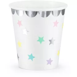Kelímky Unicorn - hvězdy, 180 ml - PartyDeco