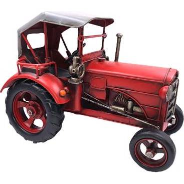 Plechový model traktor 25x15x18cm