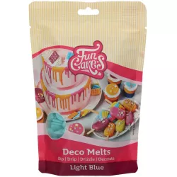 Snadno rozpustná poleva v peckách 250g Světle modrá - FunCakes
