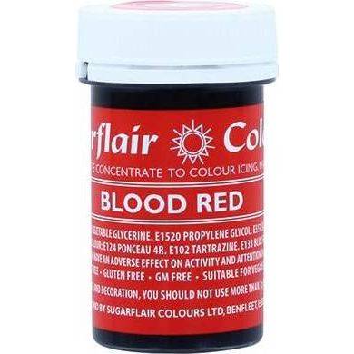Gelová barva Sugarflair (25 g) Blood Red A151 dortis