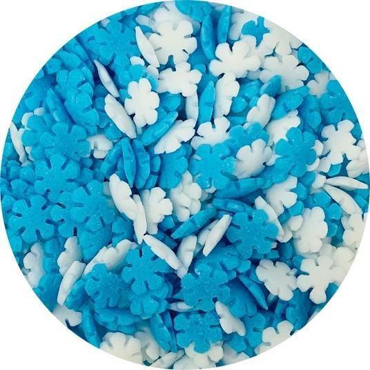 Cukrové vločky bílé a modré (50 g) FL25462BM dortis