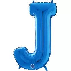 Nafukovací balónek písmeno J modrá 66 cm - Grabo