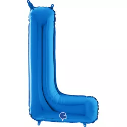 Nafukovací balónek písmeno L modrá 66 cm - Grabo