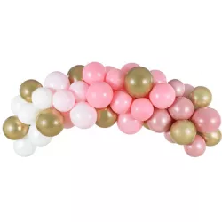 Balónková girlanda růžová 200cm 60ks - PartyDeco