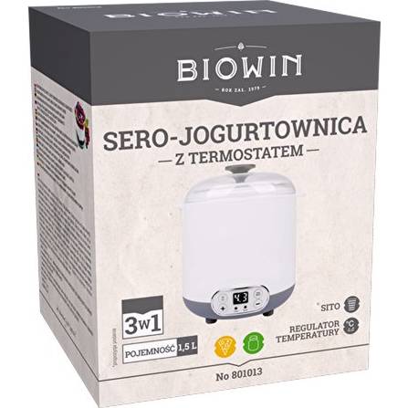 Jogurtovač s termostatem 1,5l - BIOWIN