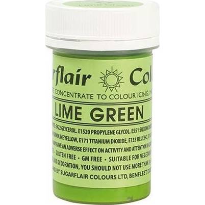 Gelová barva Sugarflair (25 g) Lime Green A141 dortis