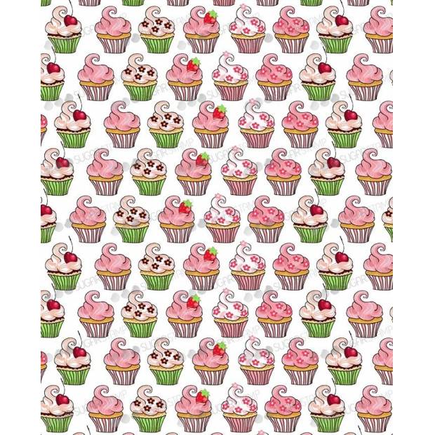 Pečicí papír na sněhové pusinky Sugar Stamp Cupcakes B57 dortis