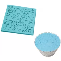 Silikonová formička hvězdičky 10,5 x 10,5 cm - Cakesicq