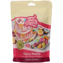 Snadno rozpustná poleva v peckách 250g Lime - FunCakes
