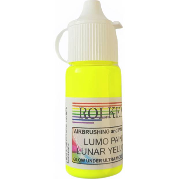 Neonová fluorescenční gelová barva 15ml Lunal Yellow - Rolkem