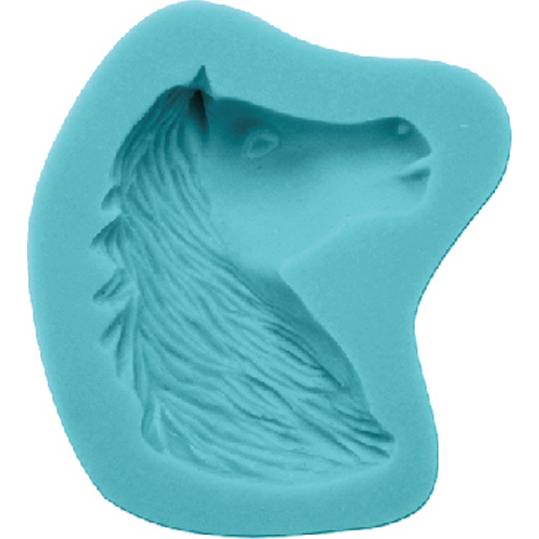 Silikonová formička hlava koně 6x6cm - Cakesicq
