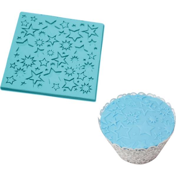 Silikonová formička hvězdičky 10,5 x 10,5 cm - Cakesicq