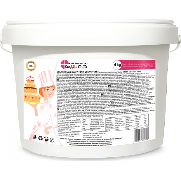 Smartflex Cerise Pink Velvet Vanilka 4 kg 0310 dortis