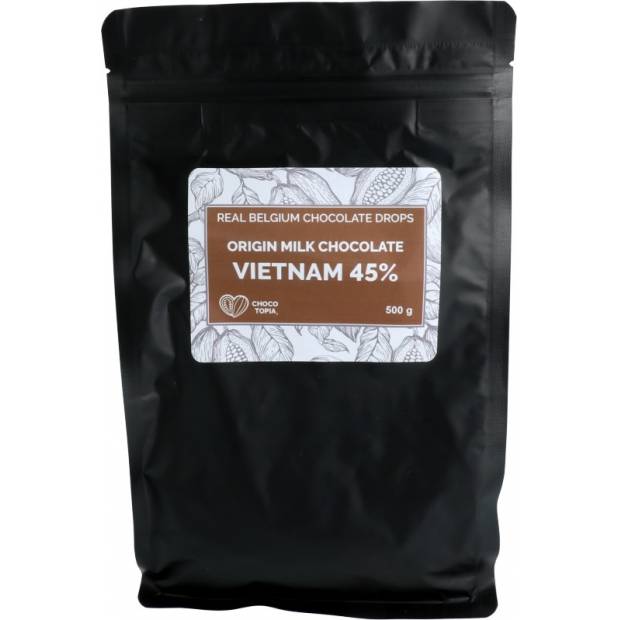 Origin pravá mléčná čokoláda Vietnam 45% (0,5 kg) 257518 dortis