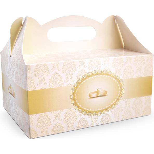 Dekorativní svatební krabice na dort, 10ks - PartyDeco