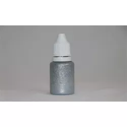 Gel na povrch s glitry 15ml stříbrná - Rolkem