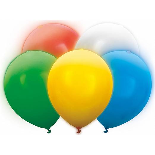 Led svítící balónky 5ks 30cm - PartyDeco