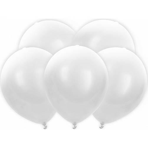 Led svítící balónky 5ks 30cm bílé - PartyDeco