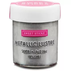 Prachová barva metalická Silver 4g - Sweet Sticks