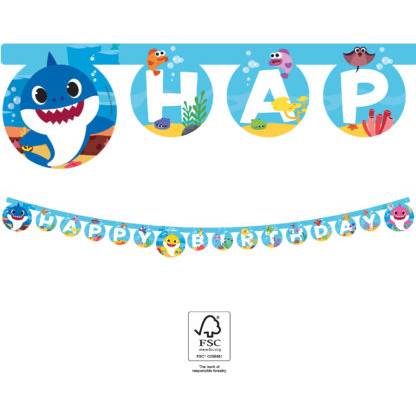 Girlanda Happy Birthday Baby Shark - Procos