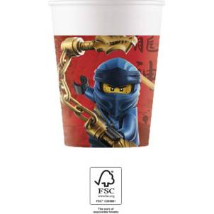 Papírové kelímky 200ml Lego Ninjago - Procos