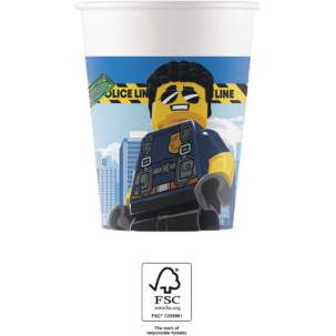 Papírové kelímky 200ml Lego city - Procos