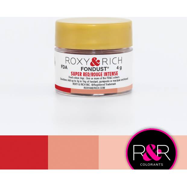 Prachová barva 4g super červená - Roxy and Rich