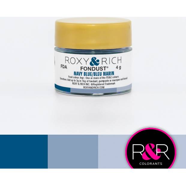 Prachová barva 4g námořní modrá - Roxy and Rich